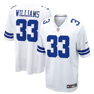 Dallas Cowboys #33 Javonte Williams Vapor Limited Jersey White