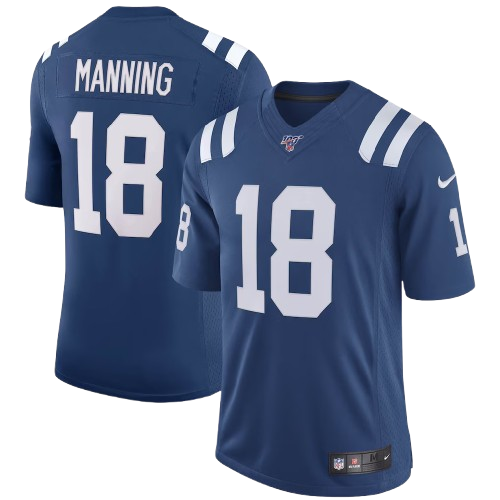 Indianapolis Colts #18 Peyton Manning Limited Jersey Blue