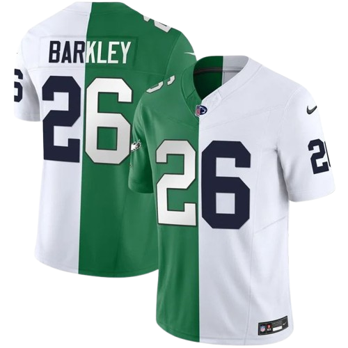 Philadelphia Eagles & Penn State Nittany Lions #26 Saquon Barkley Limited Jersey Kelly Green/White