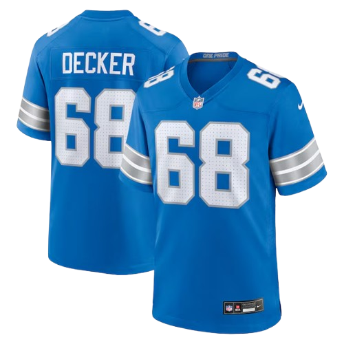 Detroit Lions #68 Taylor Decker Vapor F.U.S.E. Limited Jersey Legacy Blue