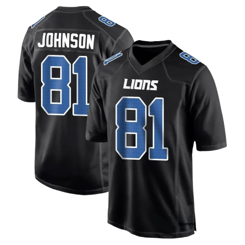 Detroit Lions #81 Calvin Johnson Limited Jersey Black