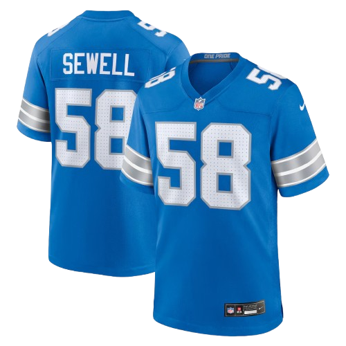 Detroit Lions #58 Penei Sewell Vapor F.U.S.E. Limited Jersey Legacy Blue
