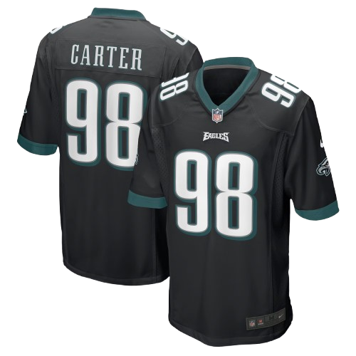 Philadelphia Eagles #98 Jalen Carter Vapor Limited Jersey Black