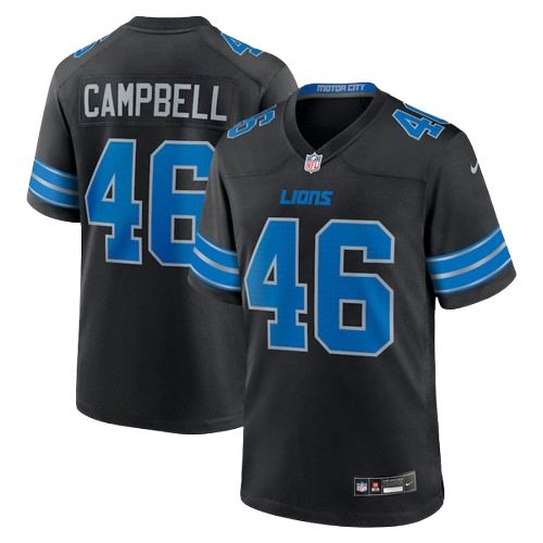 Detroit Lions #46 Jack Campbell Vapor F.U.S.E. Limited Jersey Legacy Black