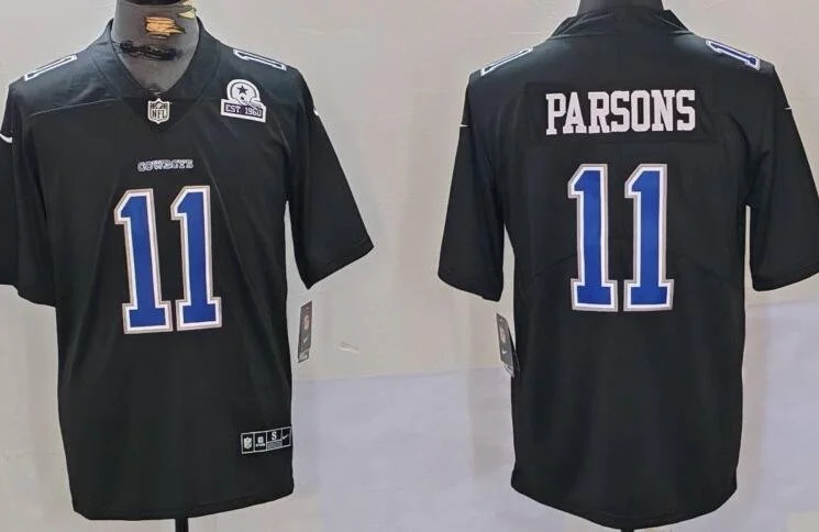 Dallas Cowboys #11 Micah Parsons Throwback Jersey Black