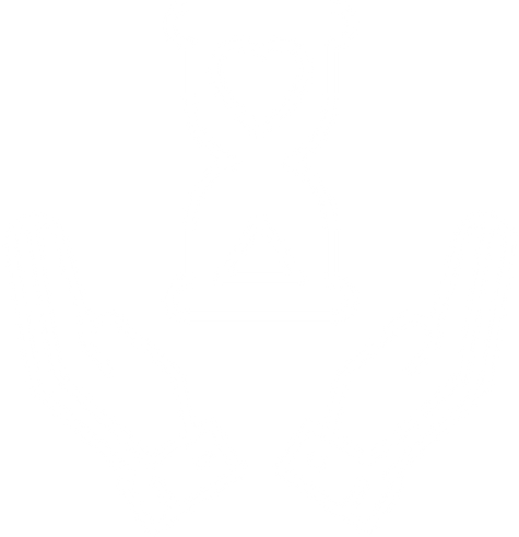 Outline of two hands holding an hourglass with a heart shape inside.