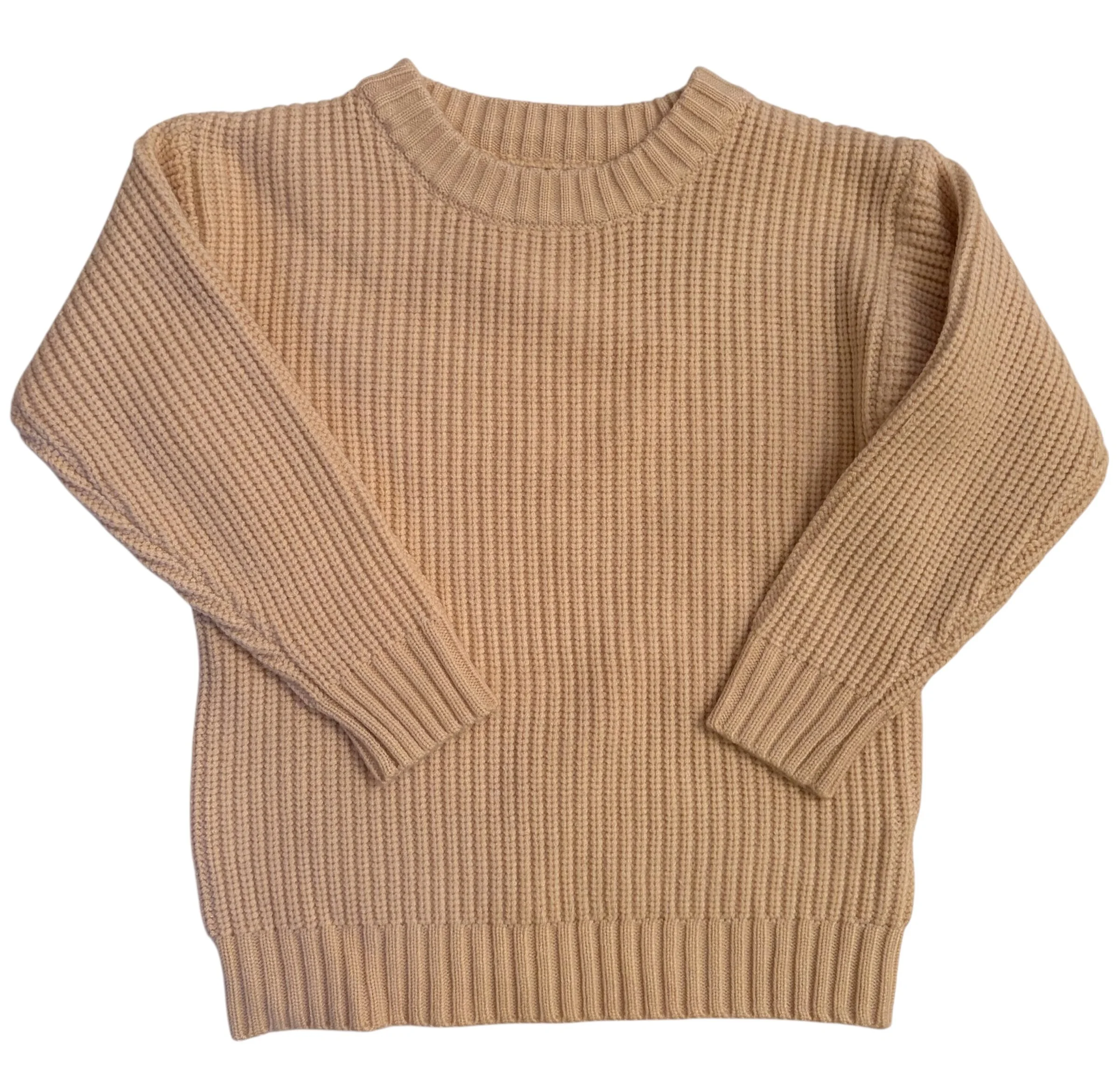 Cream Ribbed Jumper
