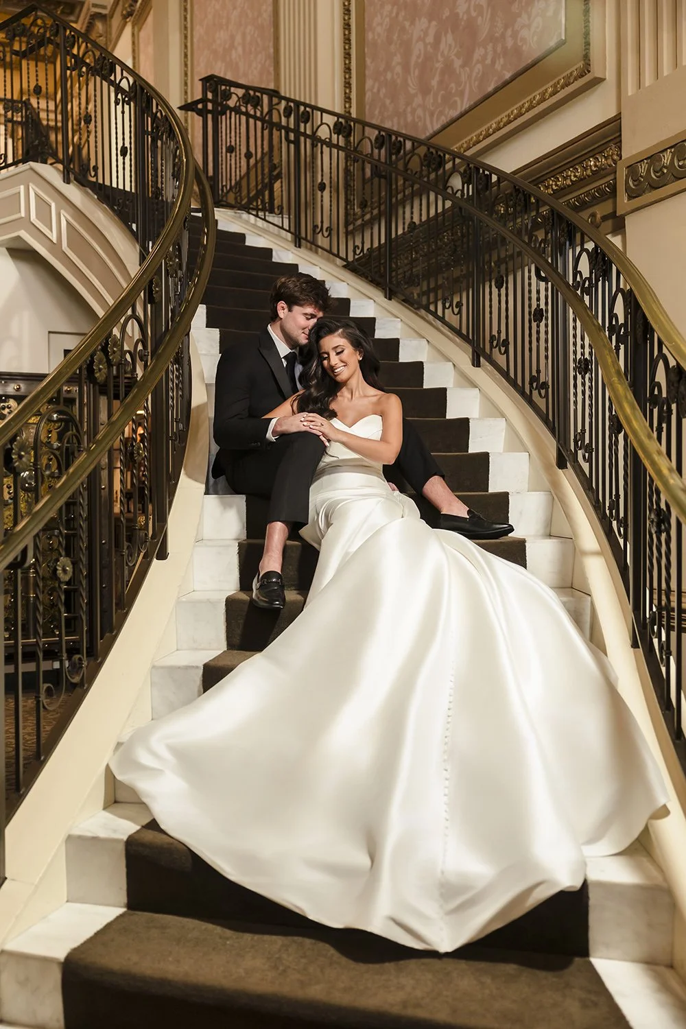 Bride walking down aisle during outdoor ceremony in Allentown PA