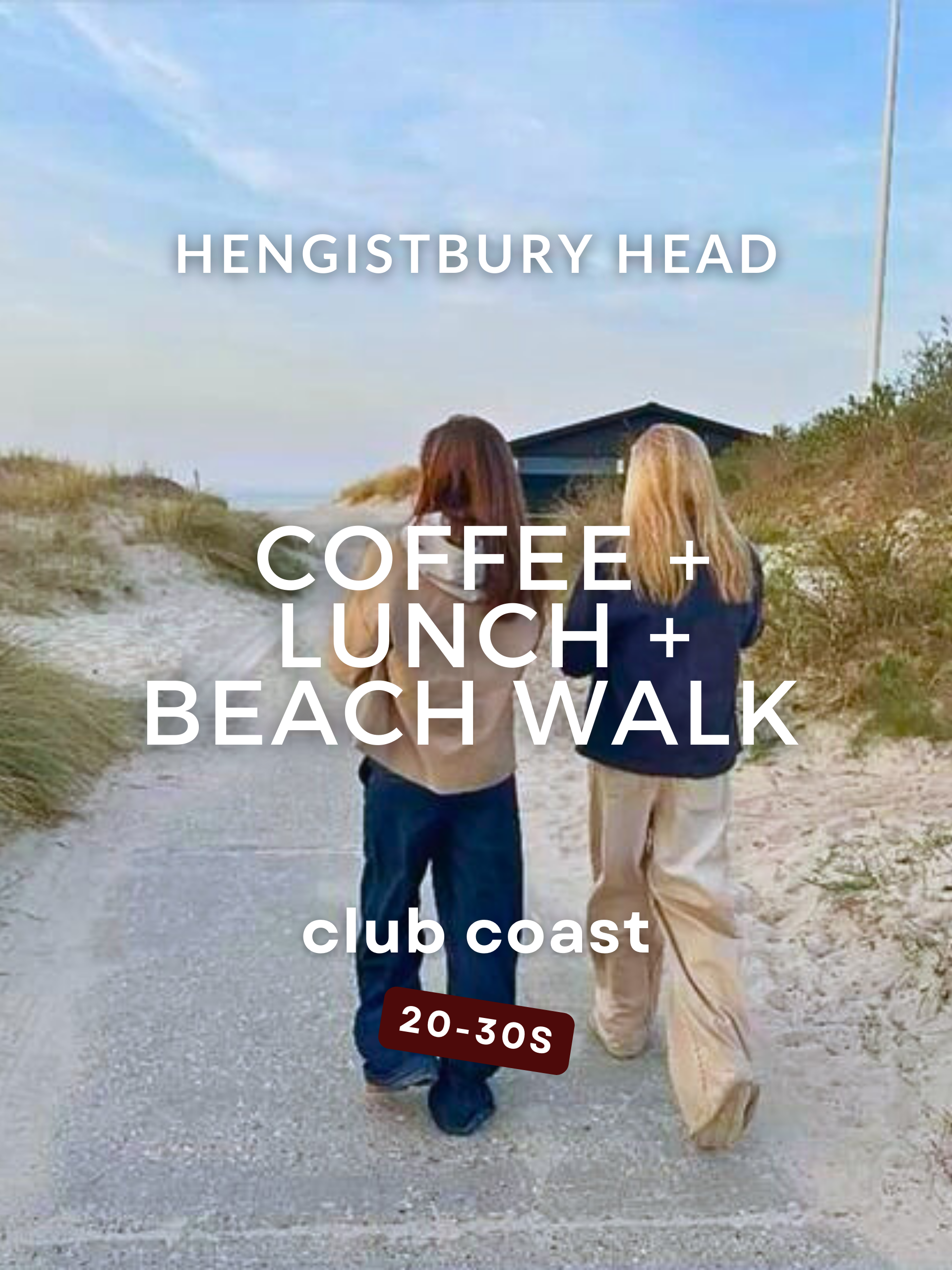 20s - 30s: Coffee + Lunch + Beach Walk - Hengistbury Head