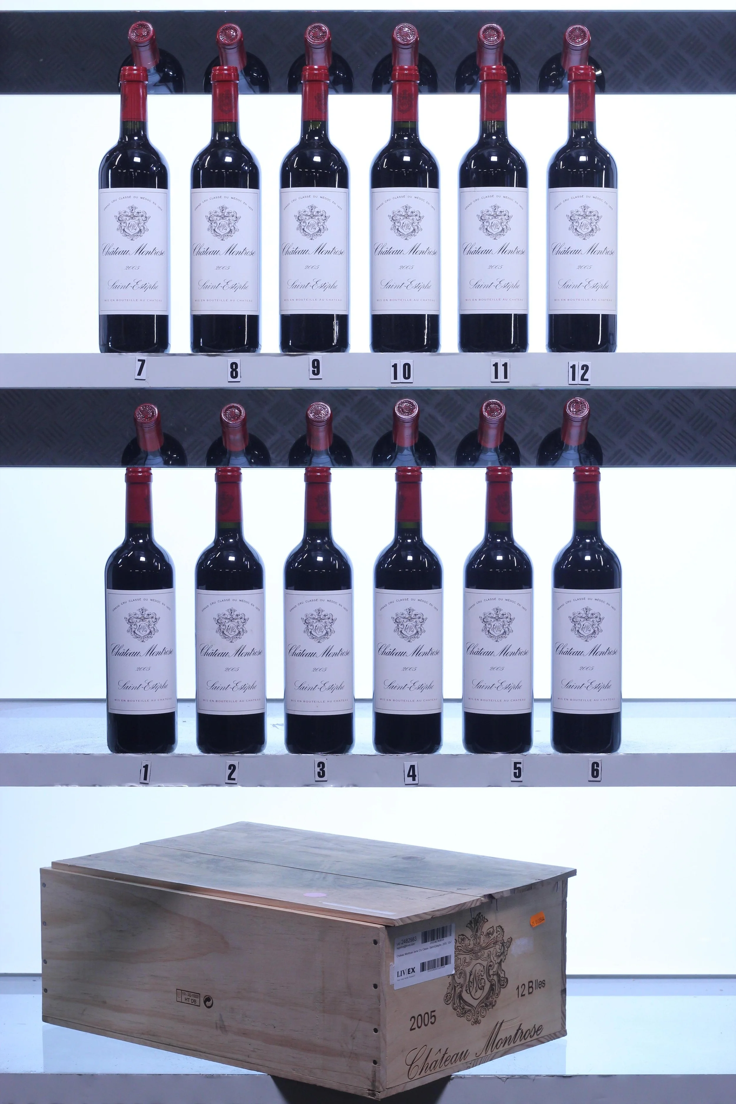 Chateau Montrose 2eme Cru Classe, Saint-Estephe, Bordeaux, 2005, 12x75cl