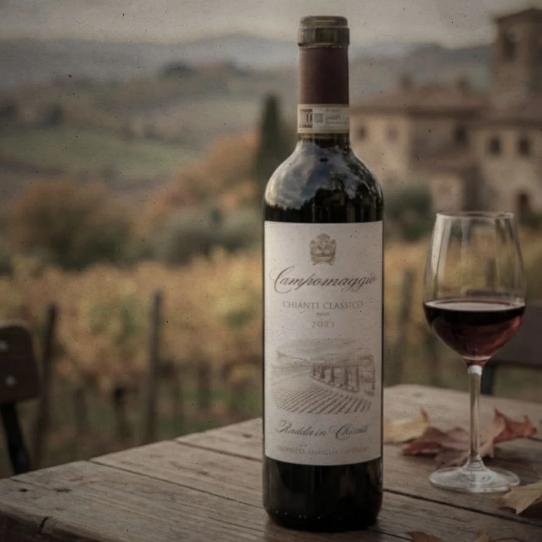 :
𝗖𝗮𝗺𝗽𝗼𝗺𝗮𝗴𝗴𝗶𝗼 𝗖𝗵𝗶𝗮𝗻𝘁𝗶 𝗖𝗹𝗮𝘀𝘀𝗶𝗰𝗼 2023

15197601 
𝑆𝑎𝑛𝑔𝑖𝑜𝑣𝑒𝑠𝑒 | 13,5% | 220,- 
𝐼𝑡𝑎𝑙𝑖𝑎, 𝑇𝑜𝑠𝑐𝑎𝑛𝑎

Ukens vin er en nydelig Chianti til rett over 200,- som du finner i basissortimentet til de fleste pol. 

Les