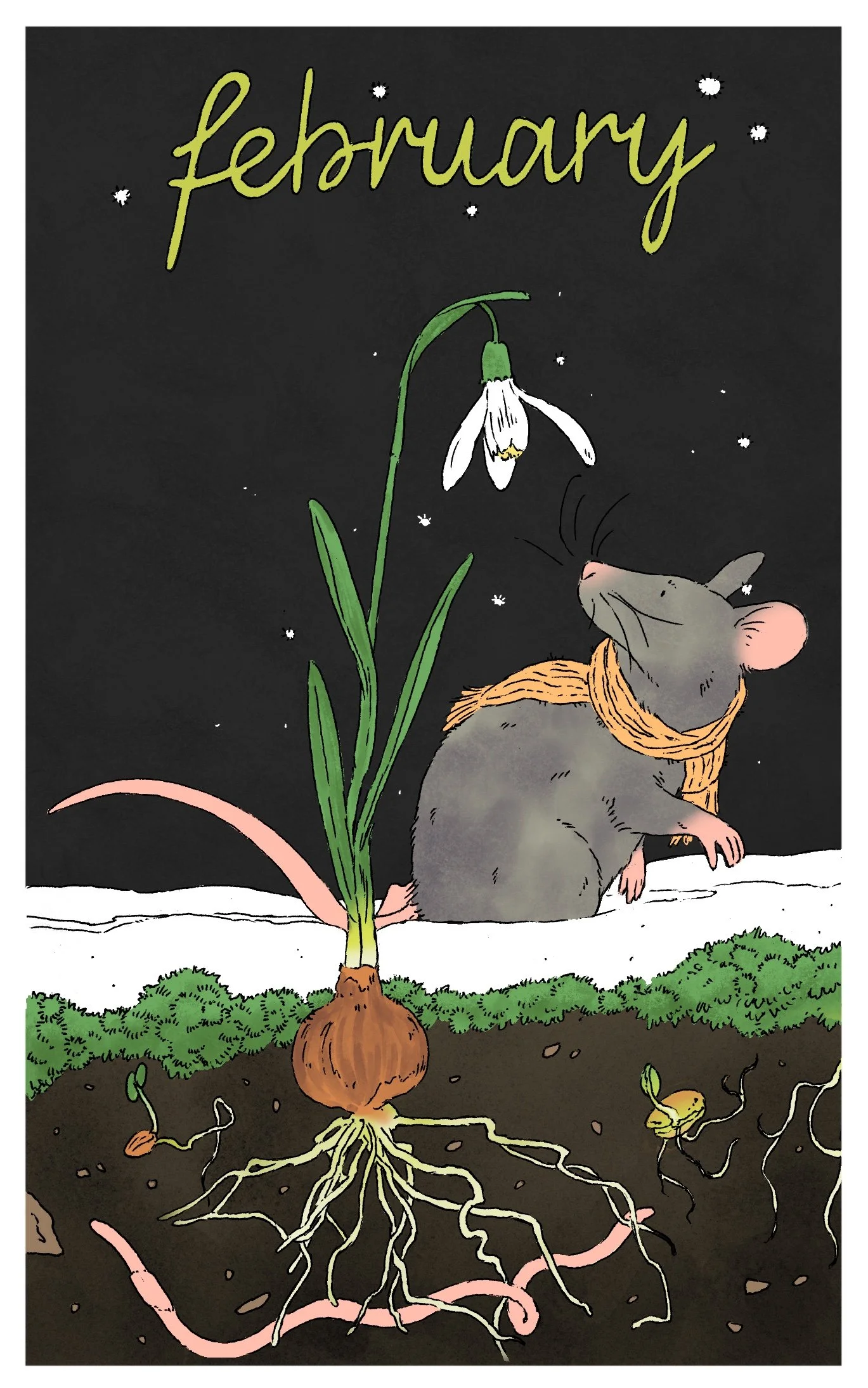 Kalender Illustration - February 2026
