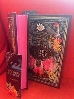 Spider Spider by L C Winter.. pink sprayed edge special Indie edition .. out 05/03/2026