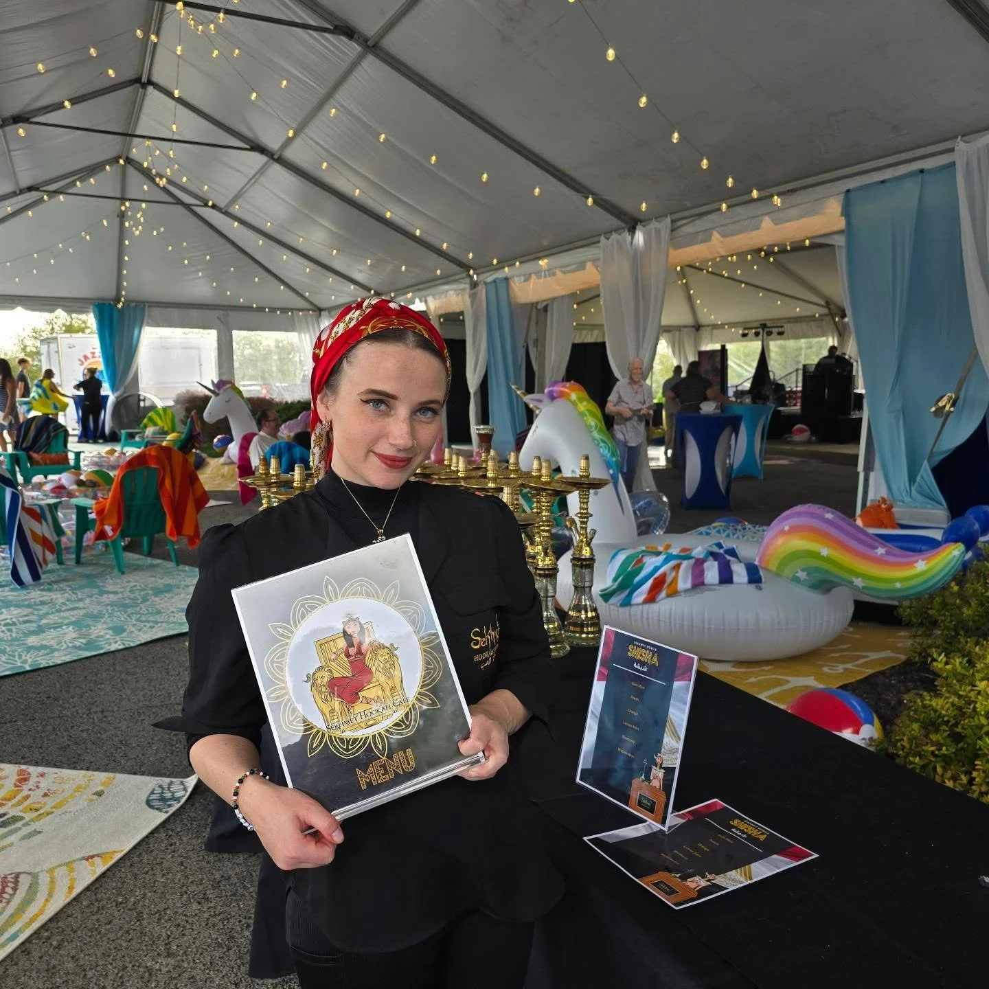 Last year Medbrook Children's Charity held an Arabian Night's themed party, and they asked my business to come and provide hookah services for the event. The guests loved it so much that I was invited to come back again this year. I feel so honored t