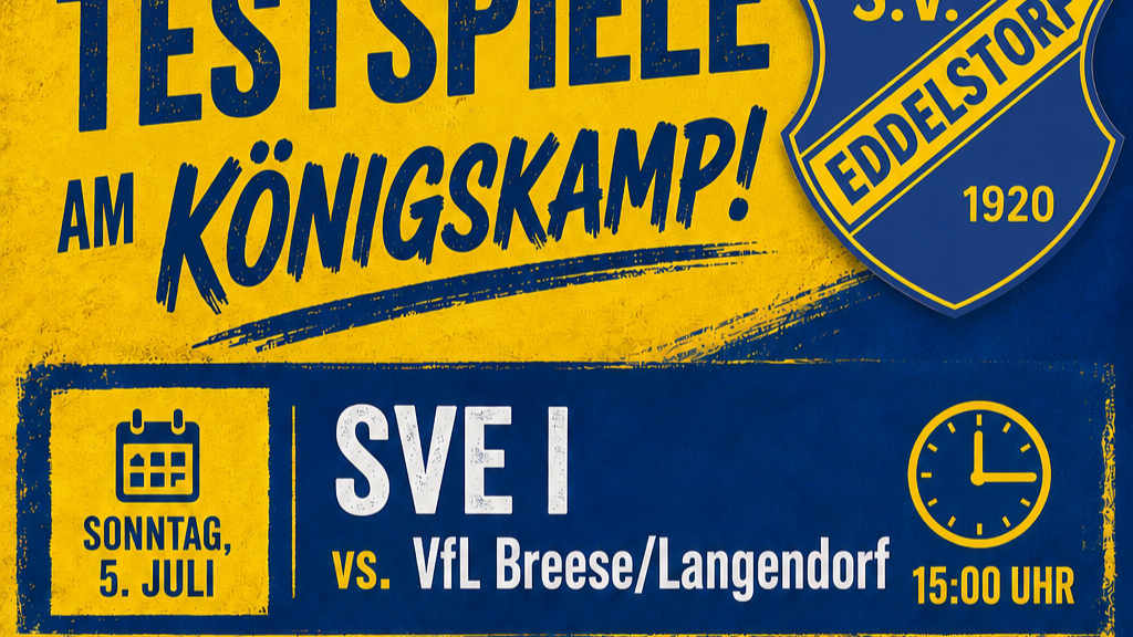 Erste testet am Sonntag am Königskamp gegen Breese/Langendorf