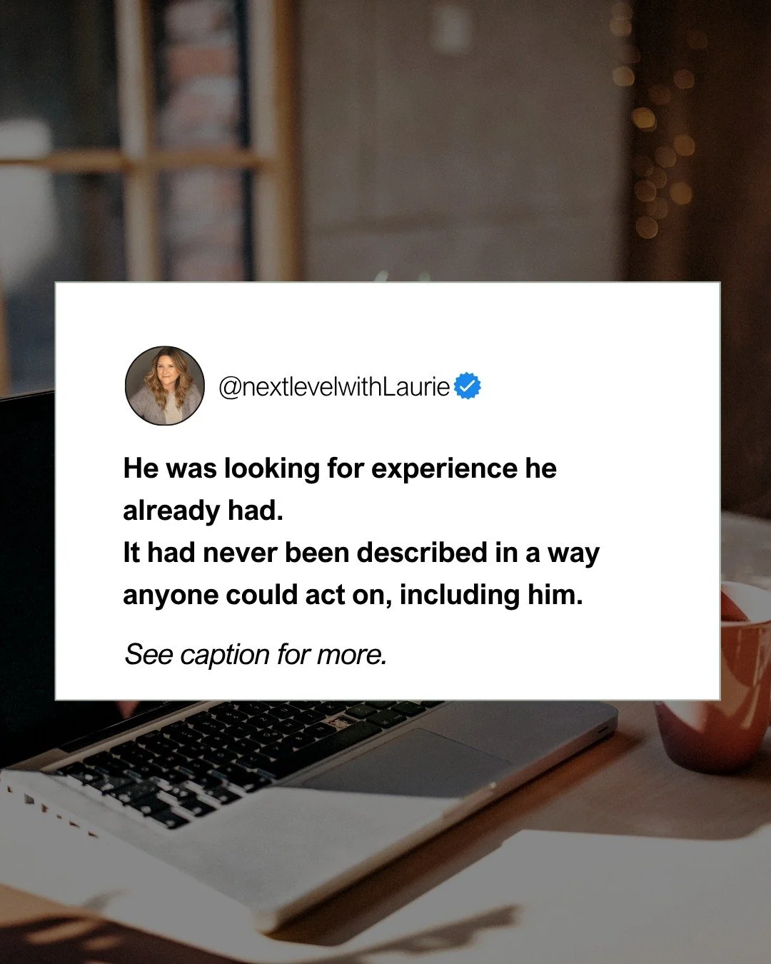He was looking for experience he already had.

In Episode 4 of Read the Room, I talk about a client who wanted to move into presales. He kept reading job descriptions that asked for five years of experience and deciding he didn&rsquo;t have it.

He h