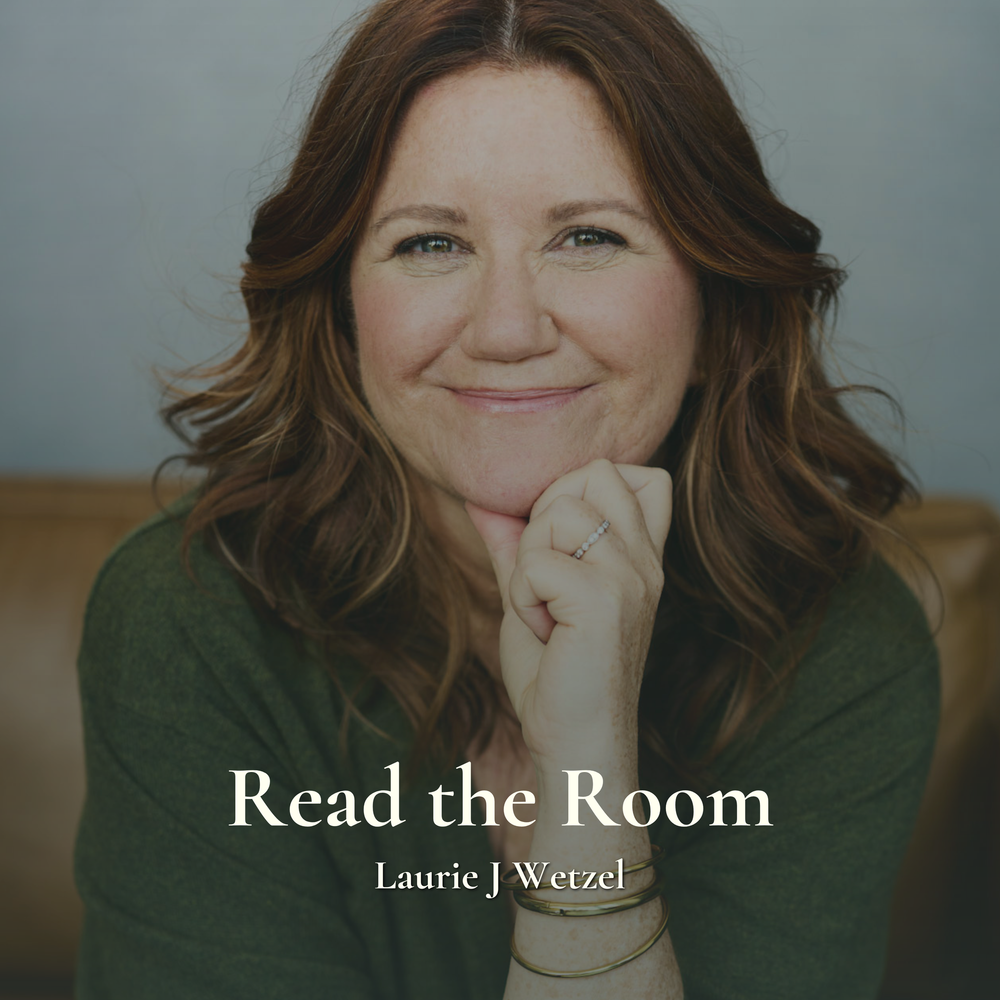 Read the Room podcast cover art, Laurie J Wetzel