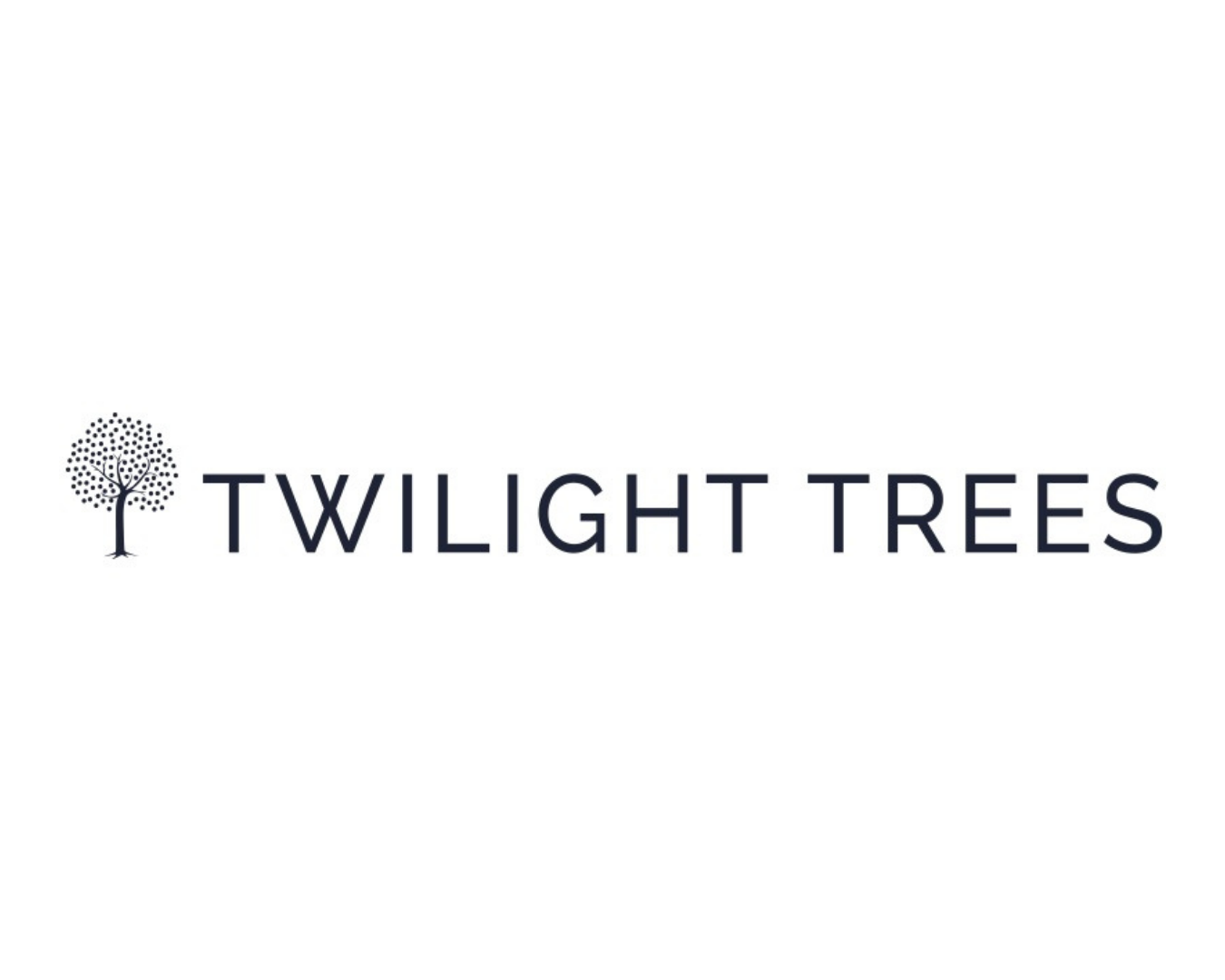 Logo for Twilight Trees with a stylized tree icon and the text 'TWILIGHT TREES' underneath.
