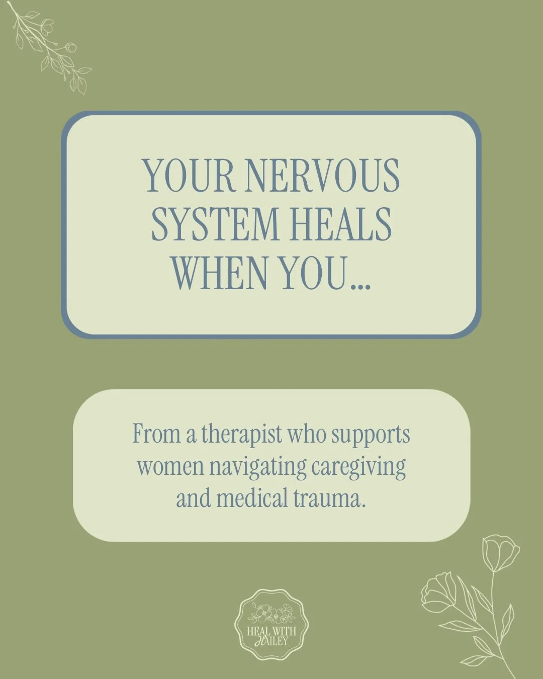 When someone you love is living with an injury, diagnosis, or life-altering condition, it&rsquo;s easy to put your own pain last.

But your nervous system still holds it all.

Caregiving and medical trauma can keep your body in survival mode. Healing