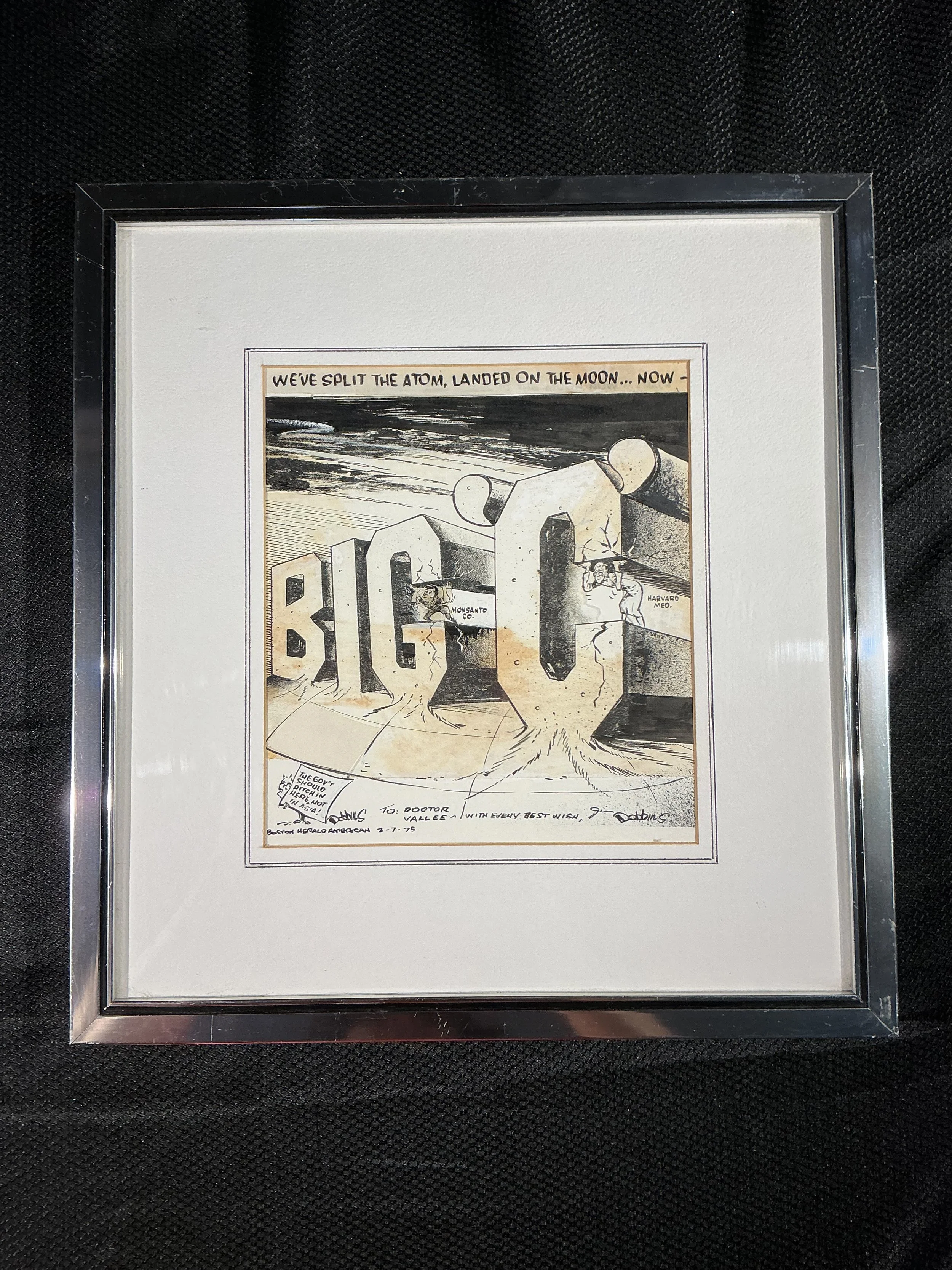 Original Signed Editorial Cartoon