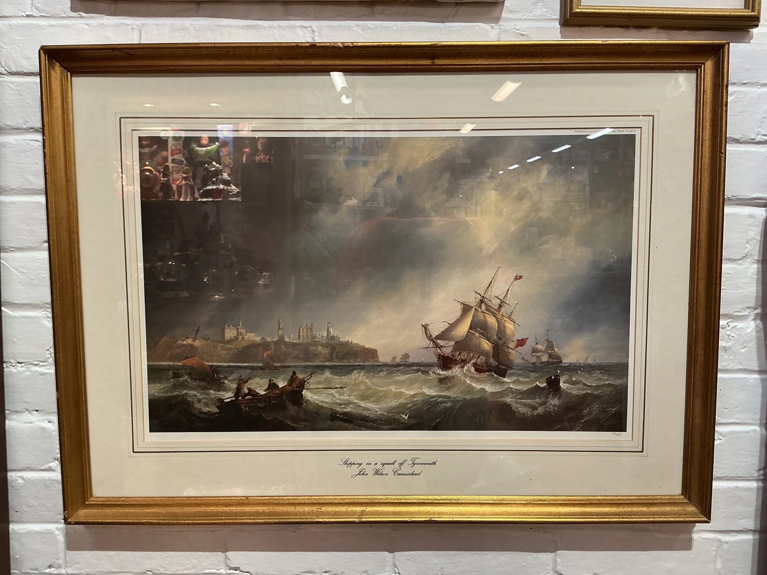 Shipping in a Squall off Tynemouth ~ John Wilson Carmichael ~ Limited Edition