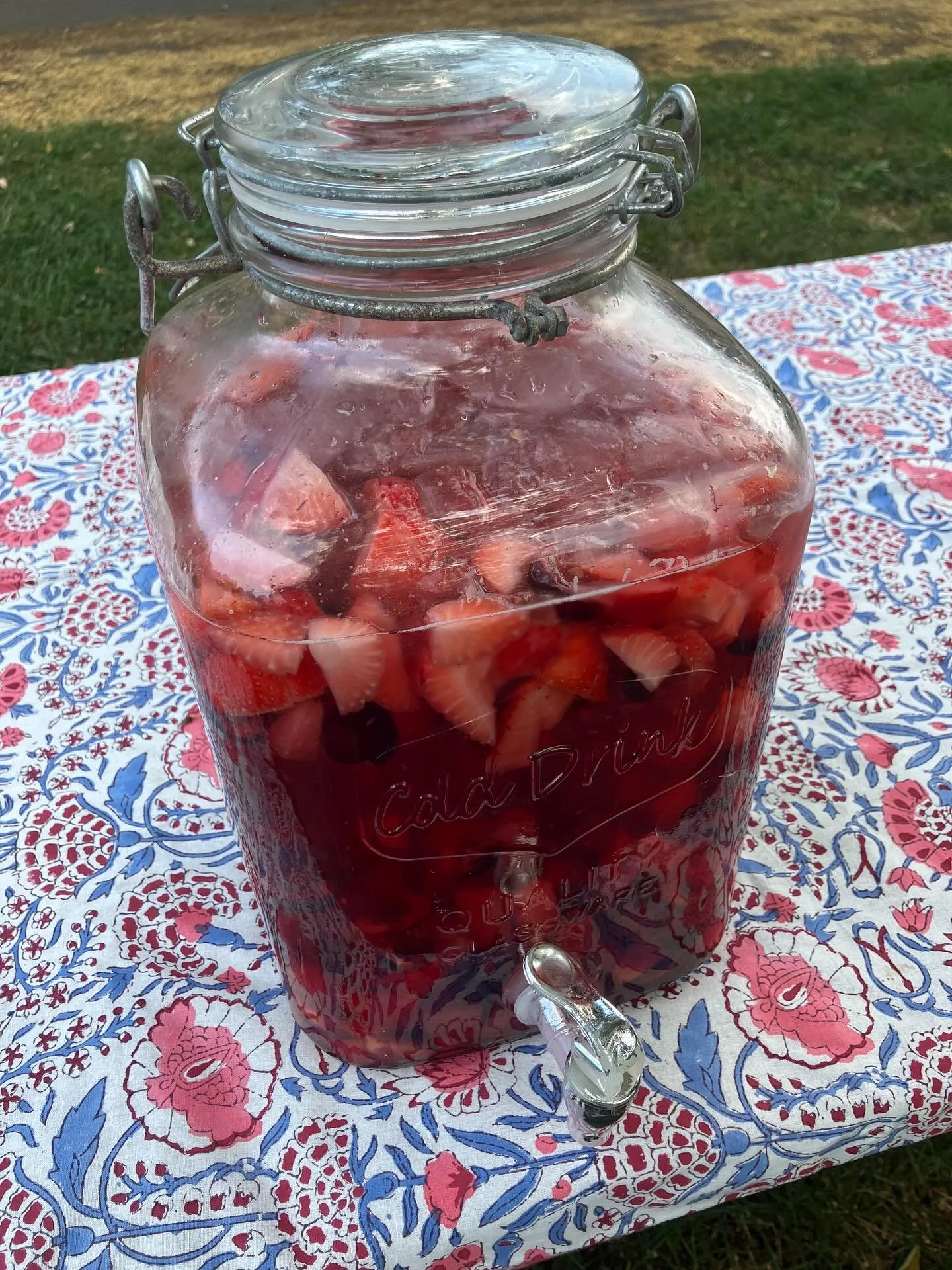 Plum cherry and strawberry birthday sangria. Just had to share cos it was so pretty and delish.