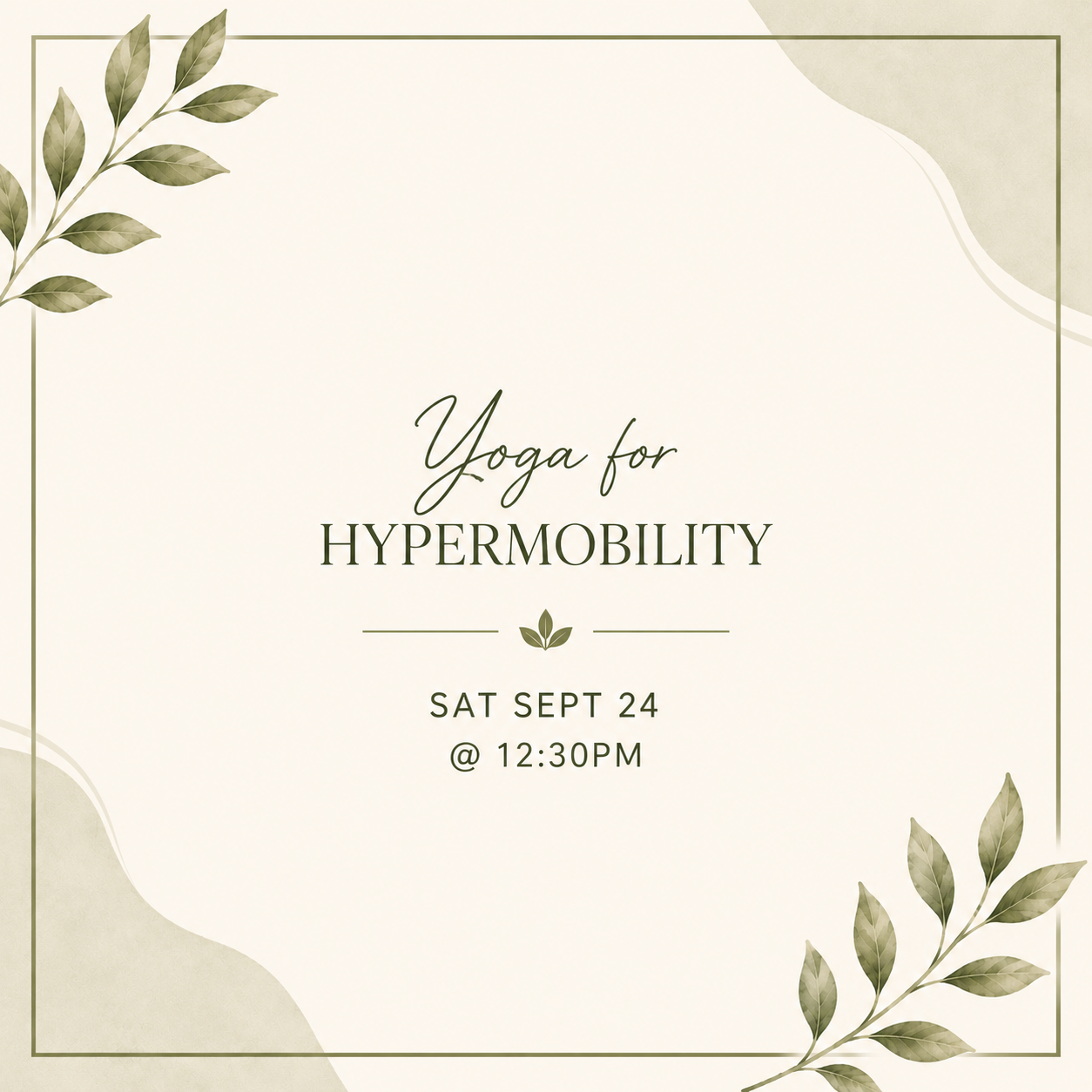 Yoga for Hypermobility
