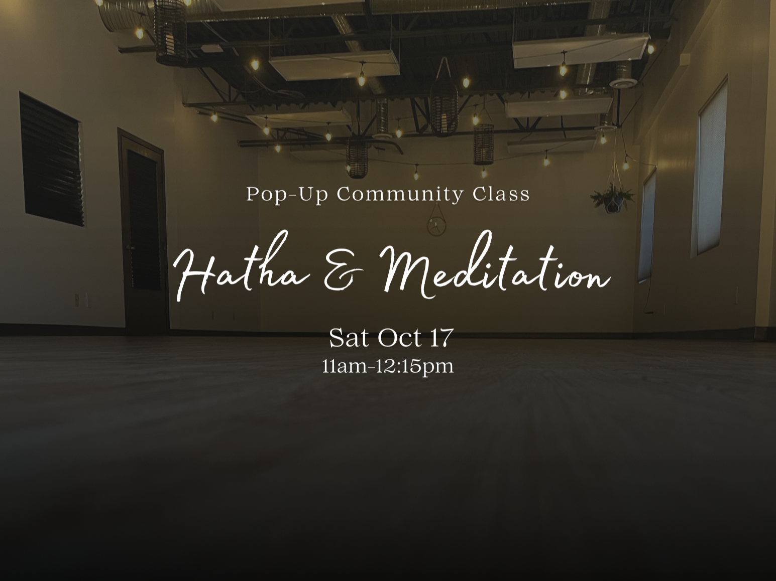 Hatha Yoga & Meditation