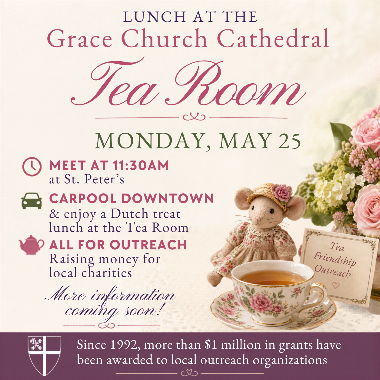 Lunch at the Grace Cathedral Tea Room