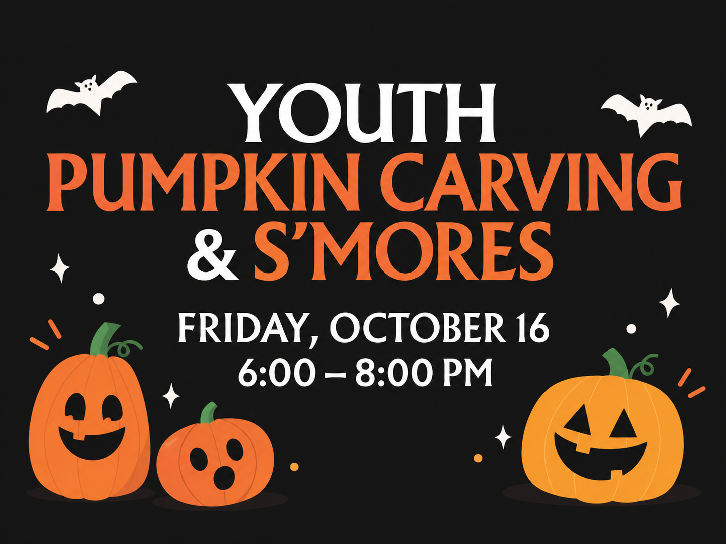 Youth Pumpkin Carving &amp; S’mores