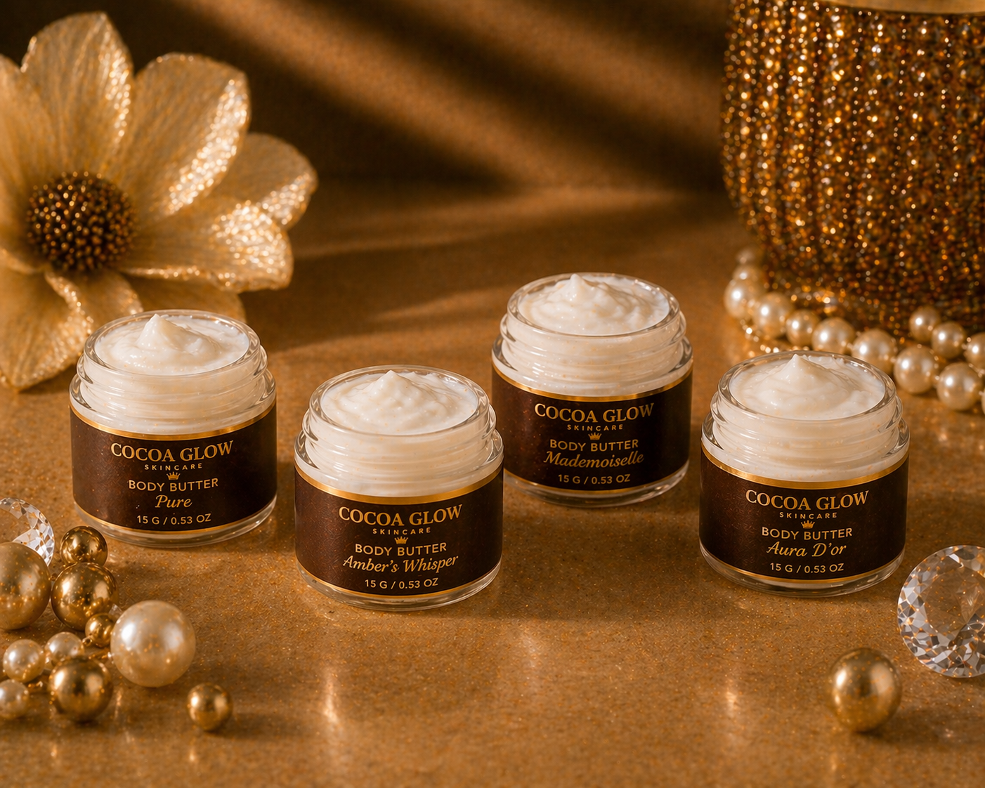 COCOA GLOW MINI BODY BUTTER 15g/$3