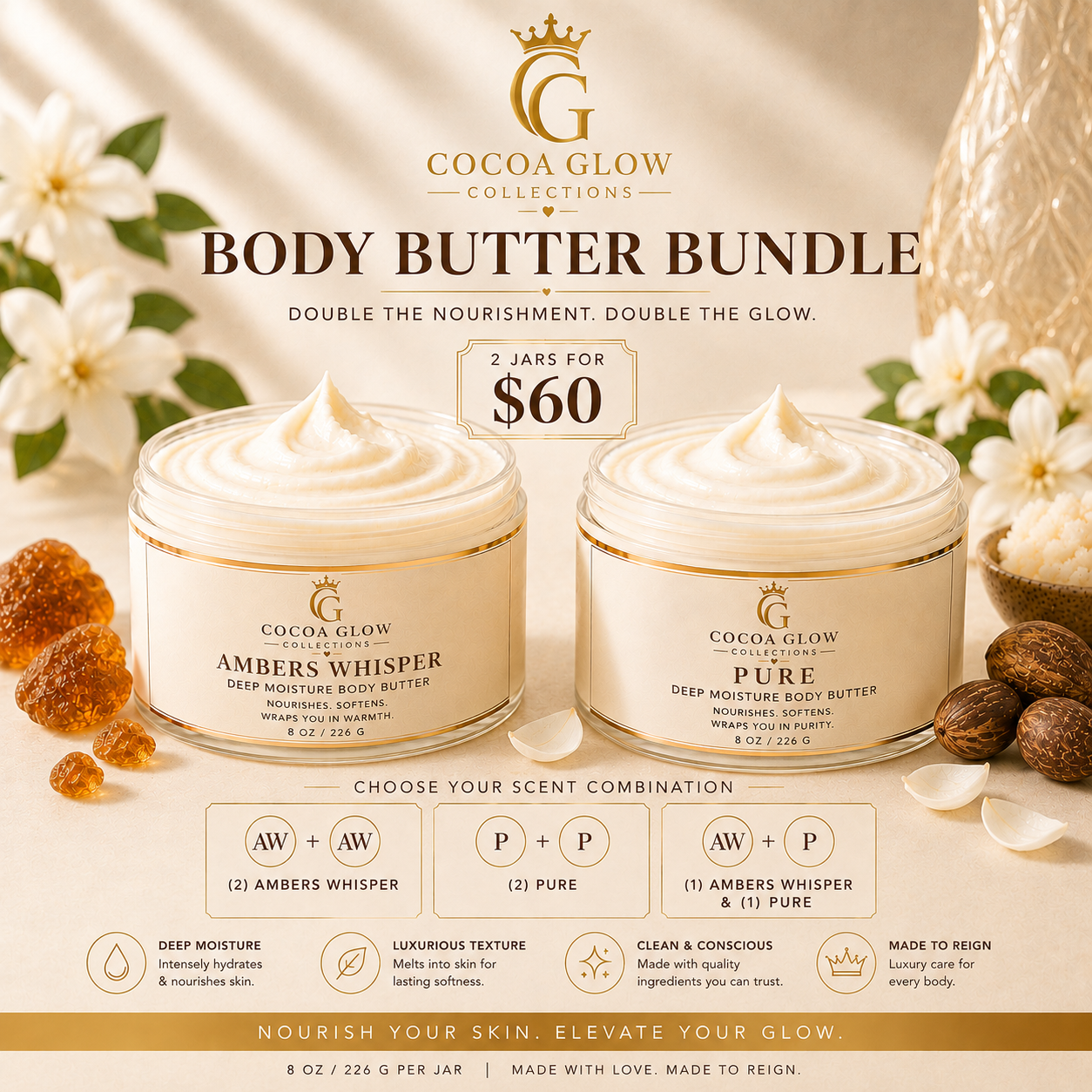 2 for $60 Body Butter Bundle