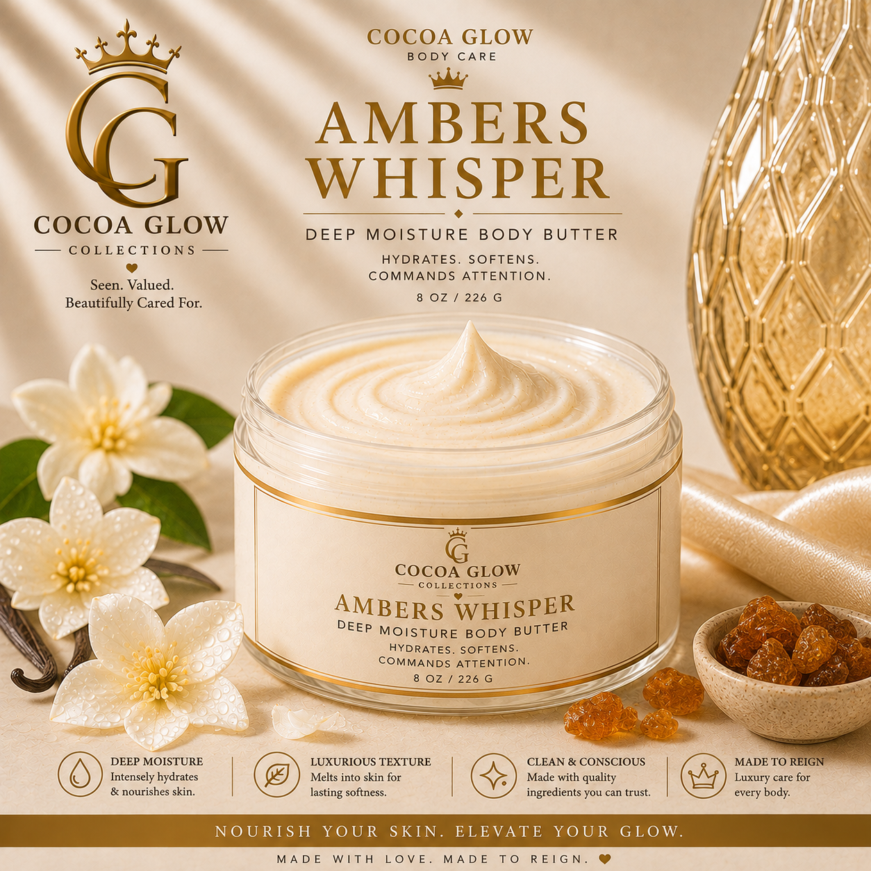 AMBERS WHISPER WHIPPED BODY BUTTER