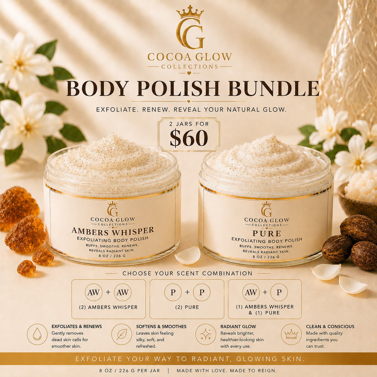 2 for $60 Body Polish Bundle