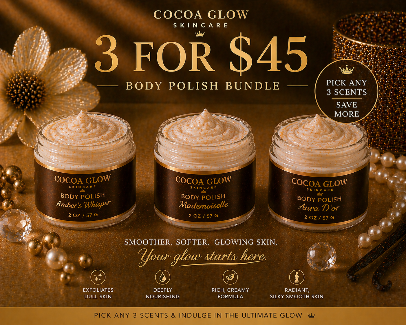 3 for $45 Body Butter Bundle
