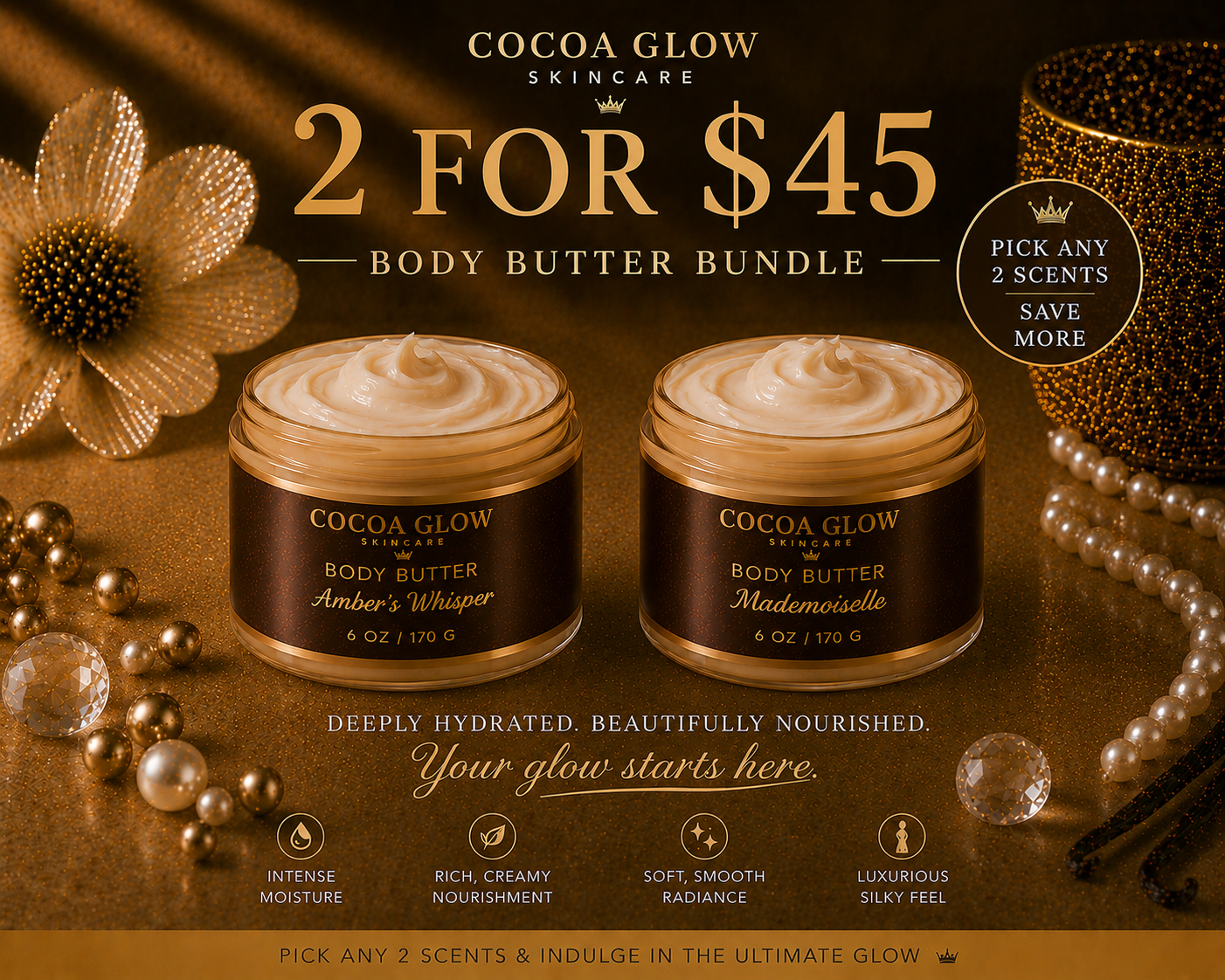 2 for $45 Body Butter Bundle