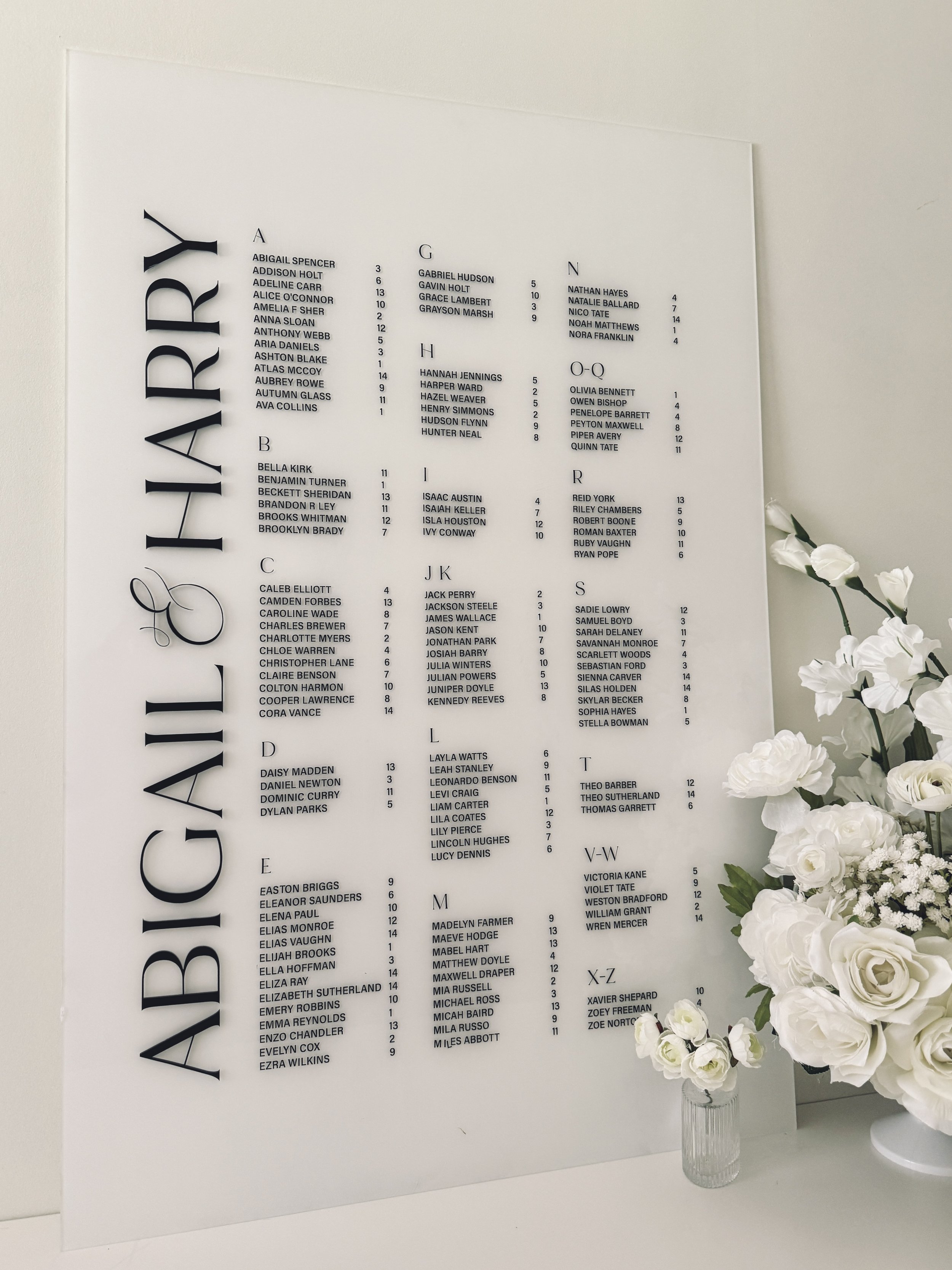 Seating Chart