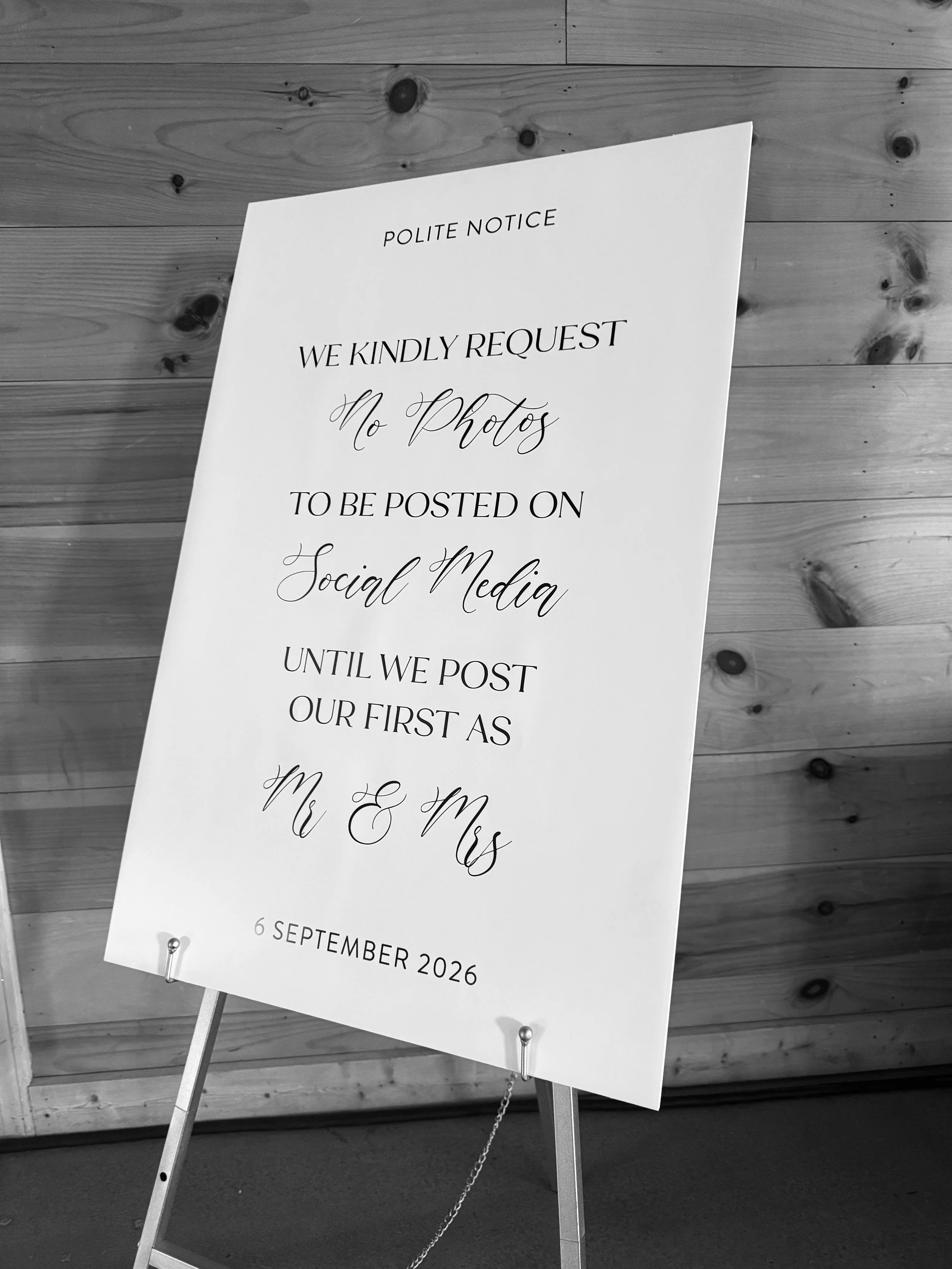 Do Not Post Until Bride & Groom