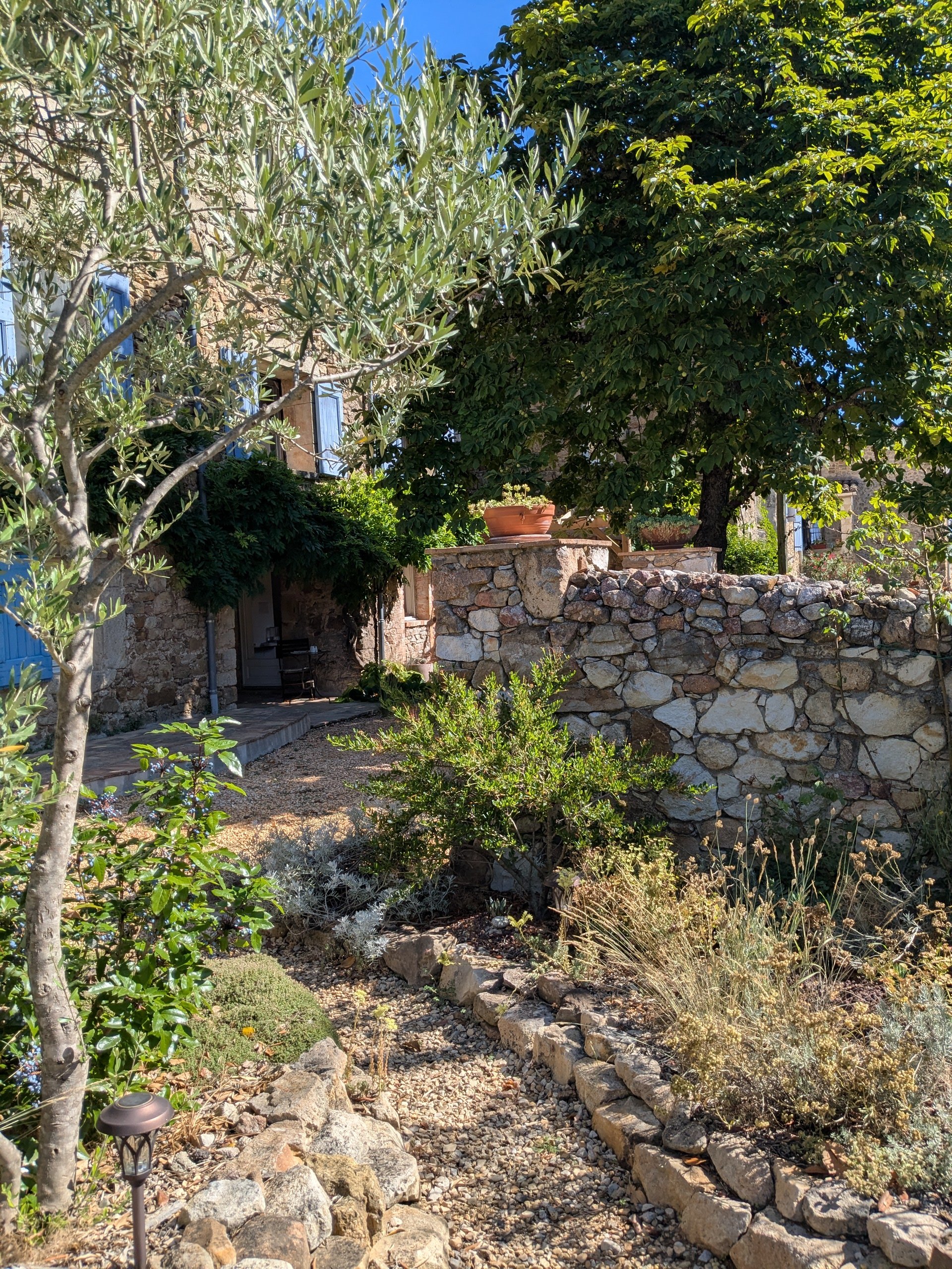 The path from parking to house