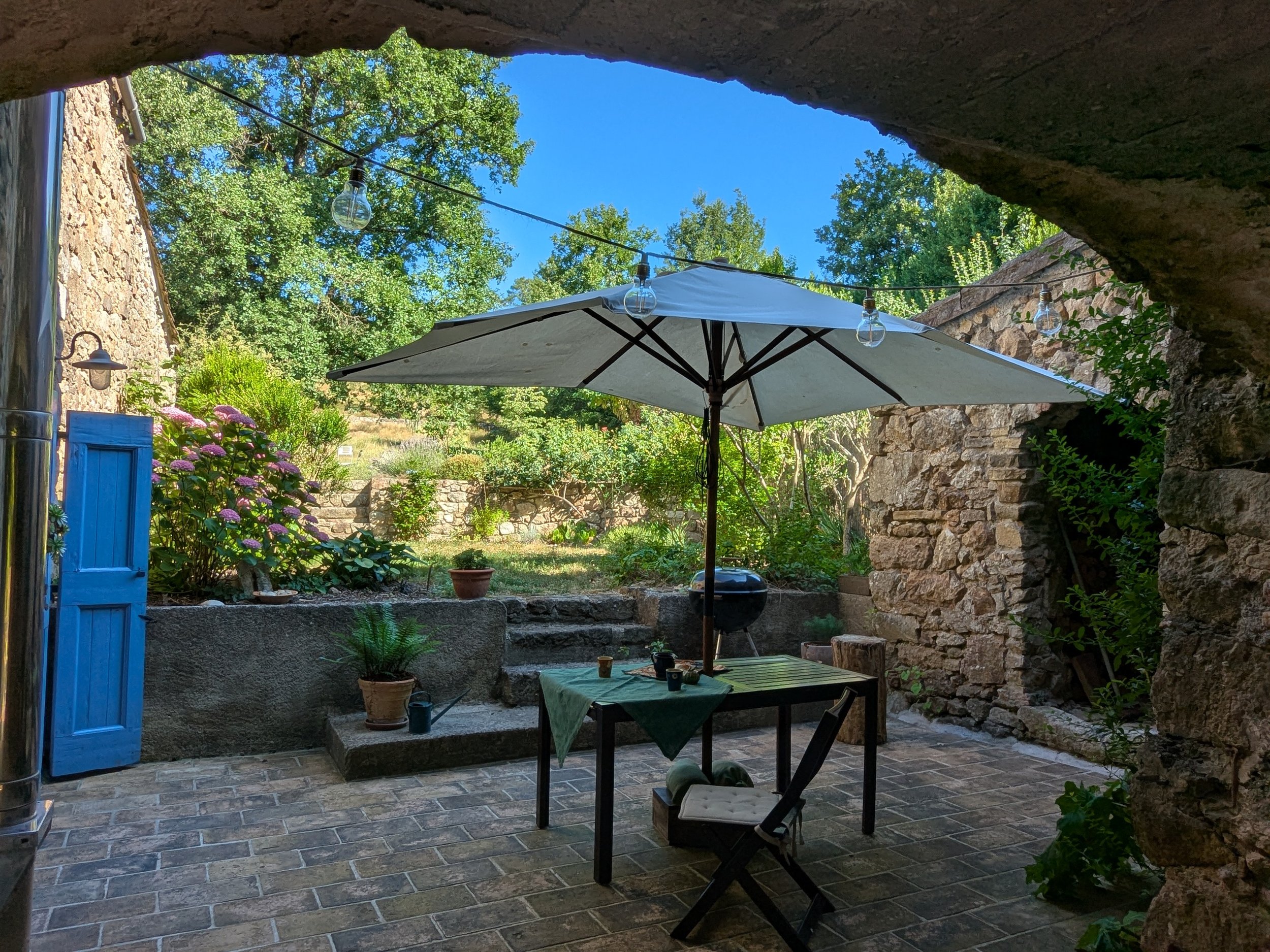 The courtyard and garden