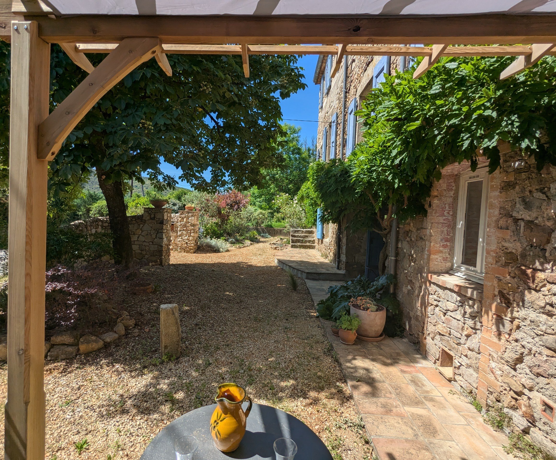 The view from the entry patio