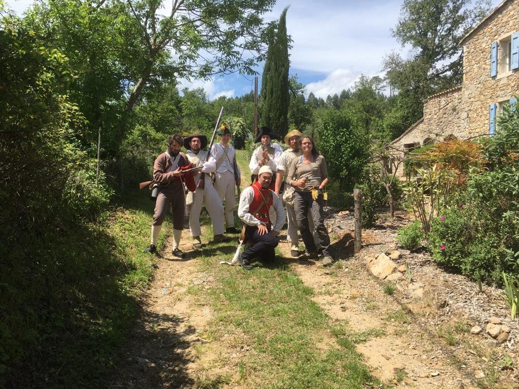 A 3-day Napoleanic War reenactment comes to Vabres each spring 