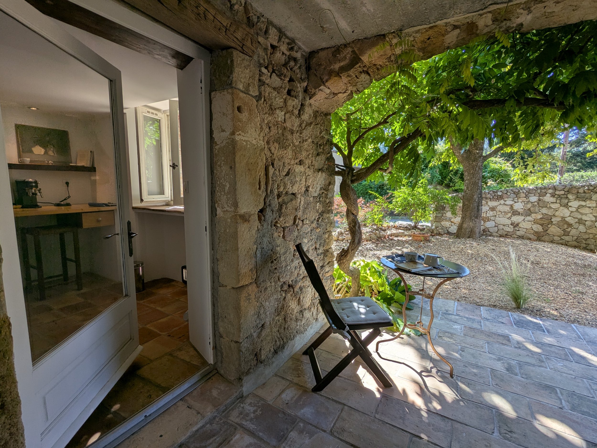 Summer kitchen and breezeway tunnel