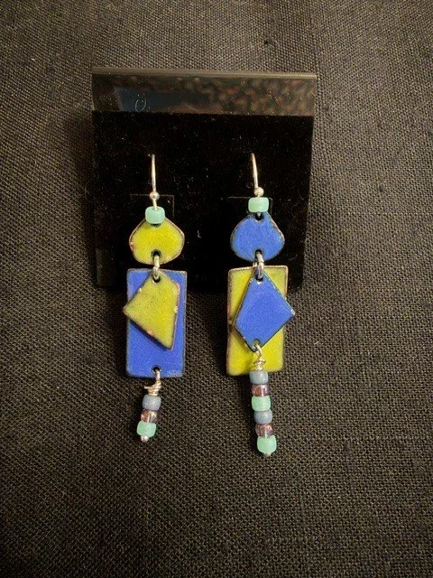 Colorfall Enamel Earrings