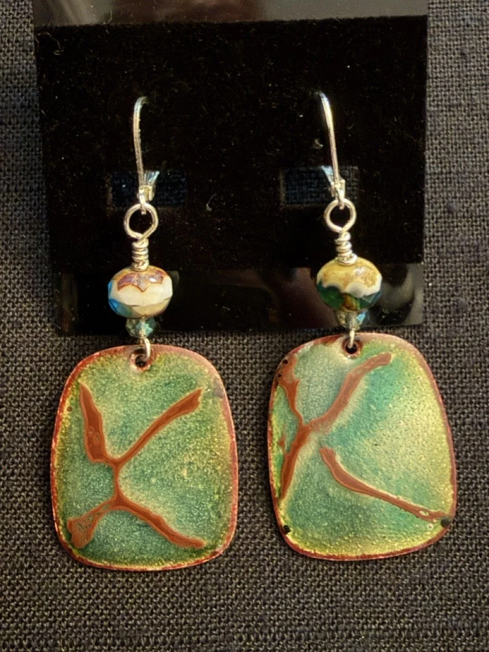 Tidepool Enamel Earrings