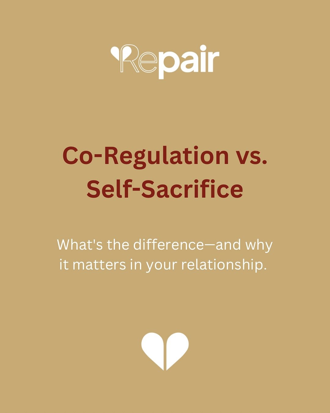 Are you co-regulating&mdash;or self-sacrificing? 🤔
 It&rsquo;s easy to confuse the two, especially if you&rsquo;ve learned to put others first to keep the peace. But over time, self-sacrifice erodes the bond and creates resentment while co-regulatio