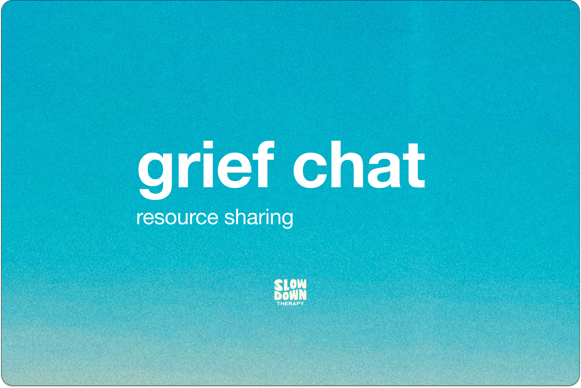 Grief Chat at the SELAH Grief Conference