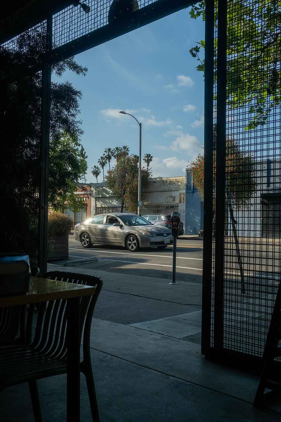Photo of the street and skyline outside of Belle's in Highland Park, Los Angeles — IFS Therapy Los Angeles