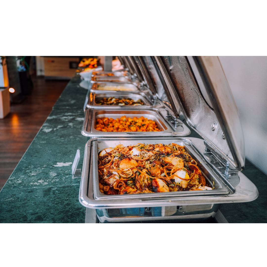 LuxeFalls Venue Sioux Falls SD – in-house catering by Shahi India Grill or your licensed caterer.