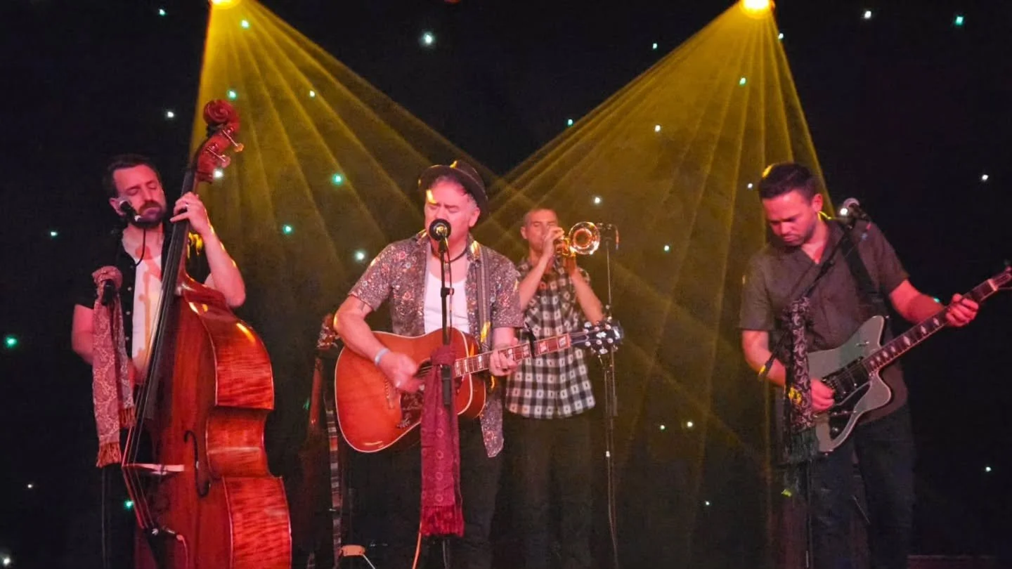 Massive thanks to everyone who came along to our @edfringe show at @famousspiegeltent last night. It was an amazing night and a such a beautiful venue to play in. 

It's always great to do some sinning with The Sinners - @ricrogass @admackmusic &amp;